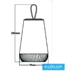 UNIVERSO keeping lámpa DC:5v 3w ww+RGB 2400mAH fehér