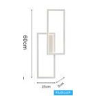 UNIVERSO Fali lámpa 32W 2560lm CCT 250x600x50mm IP20 fehér