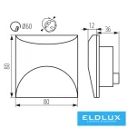 KANLUX EXIN LED L GR-WW lépcsővilágító lámpatest