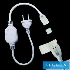   UNIVERSO 10mm-es flexibilis LED szalaghoz adapter dugóval max.50m