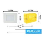 UNIVERSO LED vészkijárat süllyesztett lámpatest 1.1w 25lm 4000K 3.7v 600mAH 3óra IP20 120x85mm