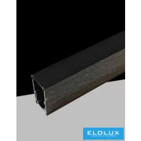   UNIVERSO Mágneses falon kívüli sínrendszer DC:48V Max.16A IP20 Fekete 2000x51x26mm