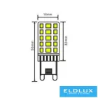 UNIVERSO LED izzó G9 4W 480lm 6500K CRI≥80 Ø16x50mm