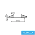 KANLUX FLINI IP44 DSL-B dek.keret