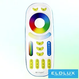   MIBOXER RF 2.4G RGB+CCT LED Szalaghoz távirányító 4 Zónás fehér