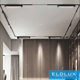   UNIVERSO Egyfázisú sínhez lámpatest COB LED 12W 1440lm 6500K 292mm IP20 fekete