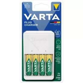 VARTA Akkutöltő Plug + 4x2400mAh R2U AA (AA/AAA) (270min)