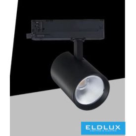   UNIVERSO Háromfázisú sínhez spotlámpa 40w 4650lm 4000k Ra90 38° IP20 Fekete D90x128mm 5év