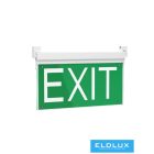 UNIVERSO LED vészkijárat lámpatest 0.8w 22lm 6500K 3.2v 1800mAH 5óra IP23 349x206mm