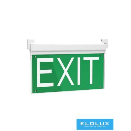 UNIVERSO LED vészkijárat lámpatest 0.8w 22lm 6500K 3.2v 1800mAH 5óra IP23 349x206mm