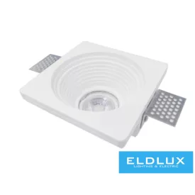   UNIVERSO Gipsz süllyesztett spot lámpatest 1xGU10 120x120x60mm IP20 fehér 