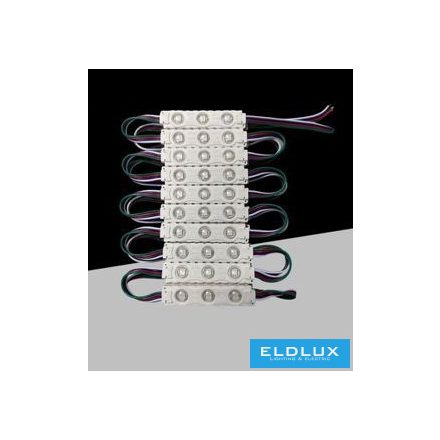 UNIVERSO LED modul 3xSMD-5050 DC:12V 1.5w RGB 75x15mm 20db/csomag