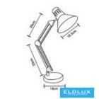 UNIVERSO Asztali lámpa 1xE27 Max.60w 160x500mm Króm