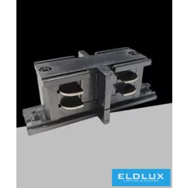 UNIVERSO Háromfázisú sínhez toldóelem fekete 75x26x31mm