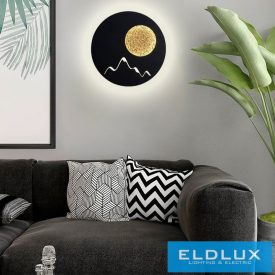   UNIVERSO fali lámpa LED 16w 800lm CCT IP20 ∅230x40mm fekete