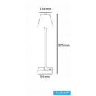 UNIVERSO Tölthető asztali lámpa 5V-2000mAh 1w 100lm CCT 108x375mm Sárga