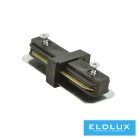 ELDLUX Egyfázisú sínhez egyenes csatlakozó fekete