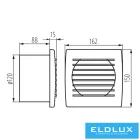KANLUX EOL 120T  ventilátor időkapcsolós