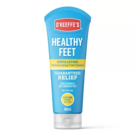   OKeeffes Healthy Feet Exfoliating hámlasztó és hidratáló lábkrém – tubusos, 80 ml