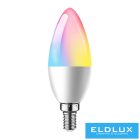 ELDLUX Smart Home WiFi-s izzó C37 E14 4.5w 450lm RGB+CCT