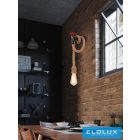 UNIVERSO Kender kötél fali lámpa 1xE27 IP20 160x320mm fekete