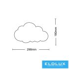 UNIVERSO felhő fali lámpa 9w 630lm CCT IP20 fehér