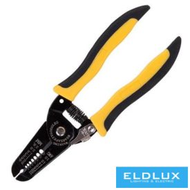   Deli Tools Huzalcsupaszító fogó 178mm 0.6-2.6 mm fekete/sárga