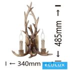 UNIVERSO Fali lámpa 2 karos 2xE14 Max.40W D34x48.5cm barna