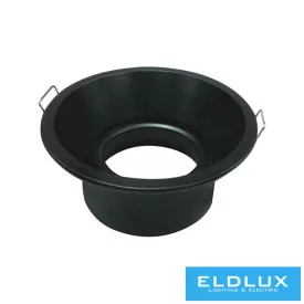   UNIVERSO Süllyesztett spot lámpatest 1xPAR16 foglalat nélkül IP20 Fekete D90x40mm kivágás:D82mm