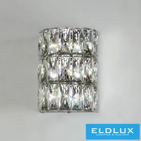   ELDLUX Kristály üveg fali lámpa LED 6W CCT 480lm IP20 160*110*230mm