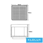 UNIVERSO Napelemes oszlop lámpa 3.2V-1200mAH 5V-1.6w CCT.kap IP65 Fekete 150x150x125mm