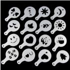 Latte art barista sablon, kávé díszítő sablon