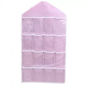   Zsebes tároló, felakasztható tároló, szekrény rendező 16 zsebbel