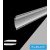 UNIVERSO Süllyesztett LED aluprofil matt fehér fedlappal 2m 134x18.8mm