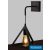 UNIVERSO Fali lámpa 1xE27 max.60w 250x250mm IP20 Fekete 5év