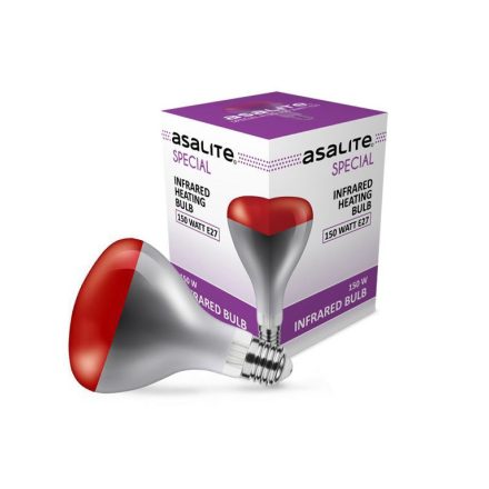 Asalite Infra Izzó Piros R125 E27 150W 2800K