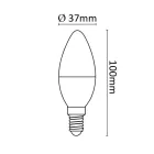 Asalite LED Izzó C37 gyertya E14 6W 4000K (510 lumen)