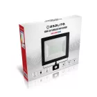 Asalite LED Reflektor Slim 100W 6500K (9000 lumen) + Mozgásérzékelő Szenzor