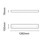 Asalite Prémium IP65 Por-és Páramentes Armatúra 2x120cm T8 LED Csőre Előkészítve (2x18W fénycső nem tartozék)
