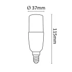 Asalite LED Izzó T37 stick E14 7W 3000K (600 lumen)