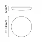 Asalite LED Mennyezeti Lámpa BELLA 18W 3000K (1550 lumen) Kerek
