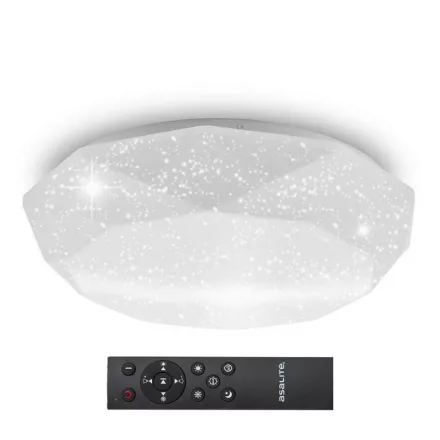 Asalite LED Mennyezeti Lámpa LIZA 48W 3000K/4000K/6500K (4080 lumen) Gyémánt/Csillagos + Távirányító CCT