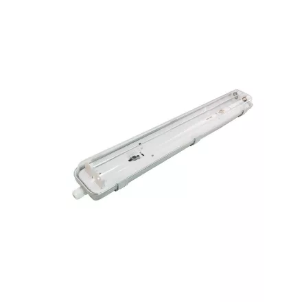 Asalite Prémium IP65 Por-és Páramentes Armatúra 2x60cm T8 LED Csőre Előkészítve (2x9W fénycső nem tartozék)