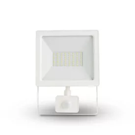   Asalite LED Fehér Reflektor Slim 50W 4500K (4500 lumen) + Mozgásérzékelő Szenzor