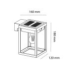 Asalite Napelemes Kültéri Lámpa IP44 2W 3000K (200 lumen) Fekete+Szenzor