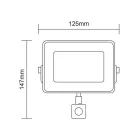 Asalite LED Reflektor Slim 20W 6500K (1800 lumen) + Mozgásérzékelő Szenzor