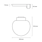 Asalite LED Napelemes Szolár Kerti Lámpa IP54 6W CCT (600 lumen) Kerek + Szenzor