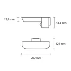 Asalite LED Napelemes Szolár Kerti Lámpa IP54 6W CCT (600 lumen) Ovális  + Szenzor