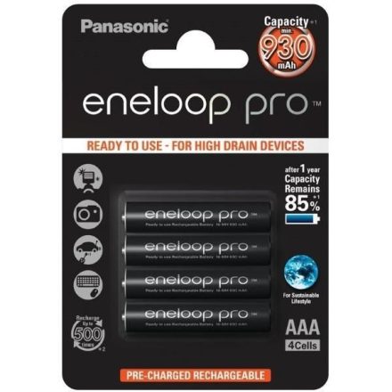 Panasonic Eneloop Pro Akkumulátor Mikro 930mAh AAA B4
