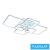 UNIVERSO Mennyezeti lámpa 70w 5600lm 6500k 800x570x140mm fehér